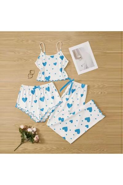 LaFont بجامة نسائيه مثيره طقم مكونه من 3 قطع بدي -شورت -بنطلون