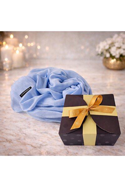 velve Esarfa lunga Ember, tip fular, cu franjuri simetrici si ambalata in cut...