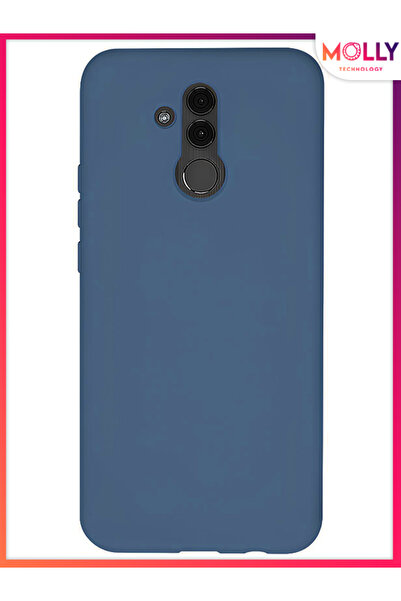 Molly Technology HUAWEİ MATE 20 LİTE İçin Kot Mavisi Liquid İçi Kadife Mat Si...