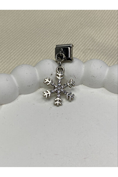stainless steell سوار نومي الإيطالي للجنسين مرصع بحجر الزركون وقلادة فضية اللون