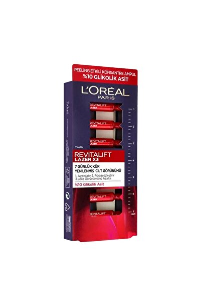 L'Oreal Paris Loreal Paris Revitalift Lazer X3 Peeling Etkili 7 Günlük Ampül Kür