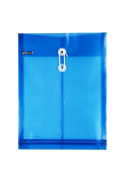 Bigpoint Document File Drawstring A4 Blue X 10 Pieces