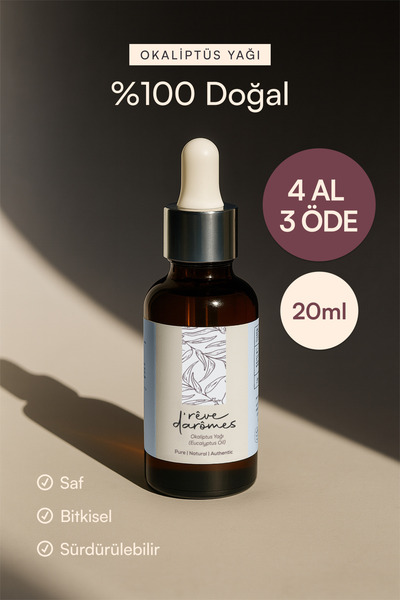 Rêve d’Arômes %100 Doğal & Ferahlatıcı Okaliptüs Yağı – 20 ml