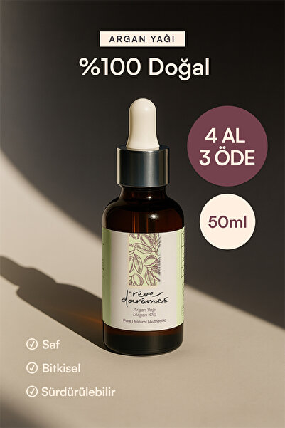 Rêve d’Arômes %100 Doğal Saç & Cilt Nemlendirici & Onarıcı Argan Yağı - 50 ml
