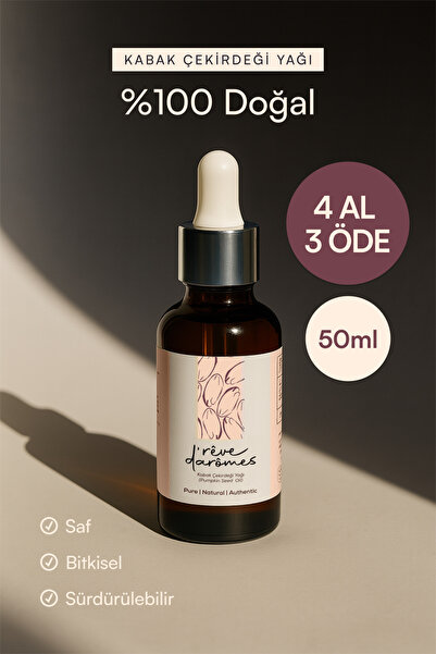 Rêve d’Arômes %100 Doğal Saç Onarıcı & Besleyici Kabak Çekirdeği Yağı – 50 ml