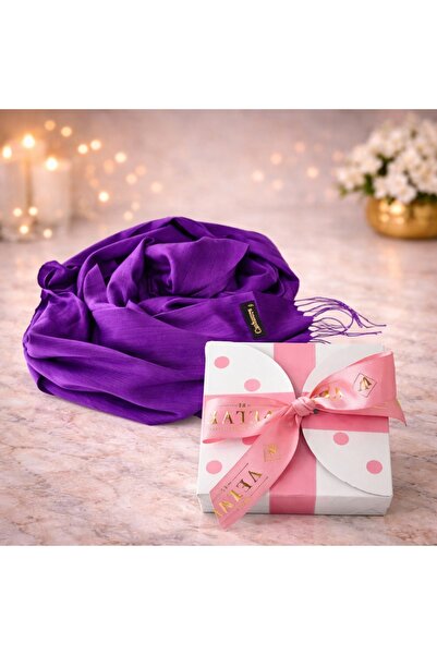 velve Esarfa lunga Ember, tip fular, cu franjuri simetrici si ambalata in cut...