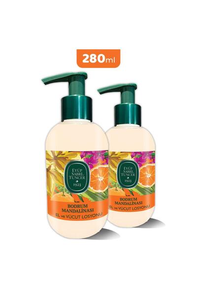 Eyüp Sabri Tuncer Bodrum Tangerine Hand and Body Lotion 280 ml X 2