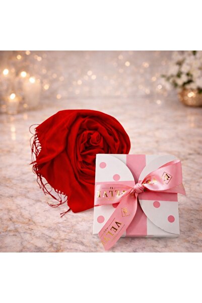 velve Esarfa lunga Ember, tip fular, cu franjuri simetrici si ambalata in cut...