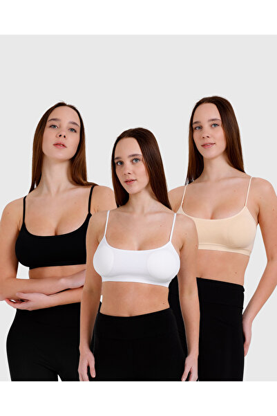 Laviensecret ملابس داخلية نسائية ملونة مكونة من 3 قطع