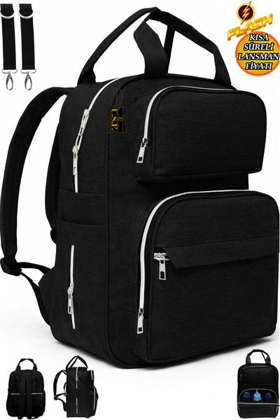 USF Bebek Bakım Çantası Organizatör Fonksiyonel Anne Bebek Bakım Sırt Çantası