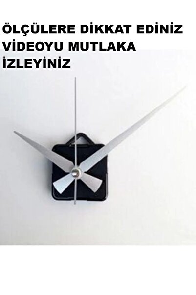 CNR SHOP 1. Sınıf Akar Sessiz Saat Mekanizması Askılı 3d Saatlerle Uyumlu Güm...