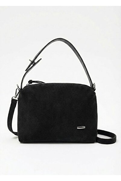 Heybe shop Kadın Süet Dokulu Baget El ve Omuz Çantası