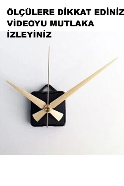 CNR SHOP 1. Sınıf Akar Sessiz Saat Mekanizması Askılı 3d Saatlerle Uyumlu Gol...