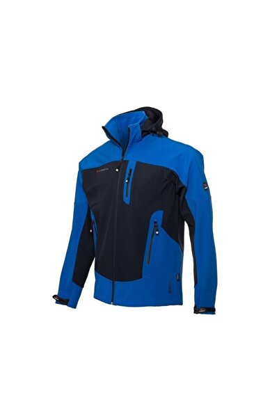 Cresta Erkek Lacivert Outdoor Özel Üretim Kapüşonlu Soft-tech Softshell Ceket