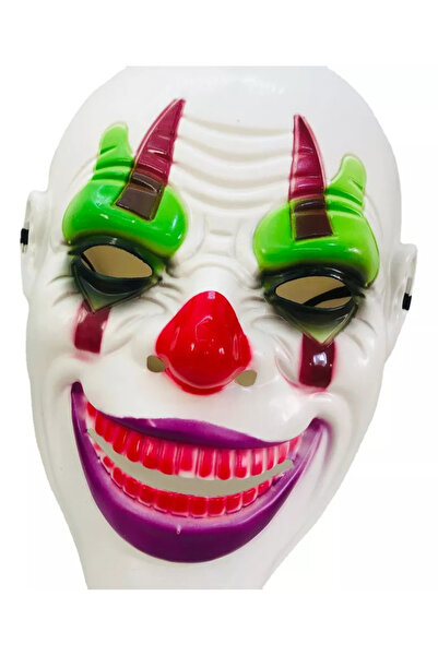 Runaway Palyaço Temalı Joker Maskesi - Korkutucu ve Eğlenceli Psikopat Palyaç...