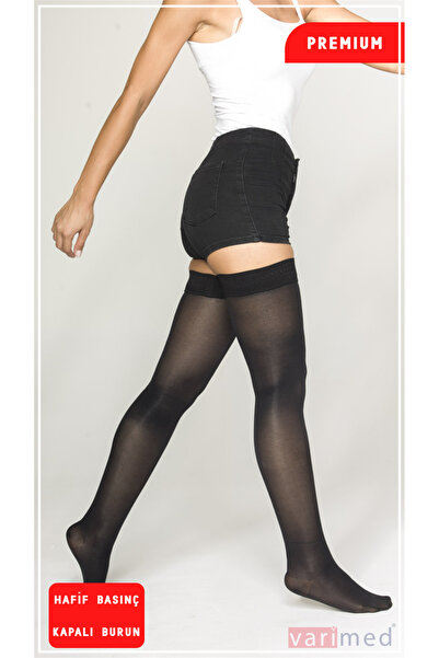 Varimed 3131 Premium Ccl1 Hafif Basınç Diz Üstü Kapalı Burun Çorabı