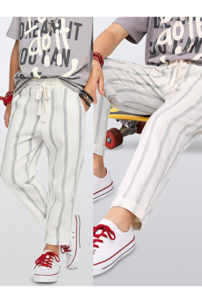 Denokids Пъстри тъкани панталони