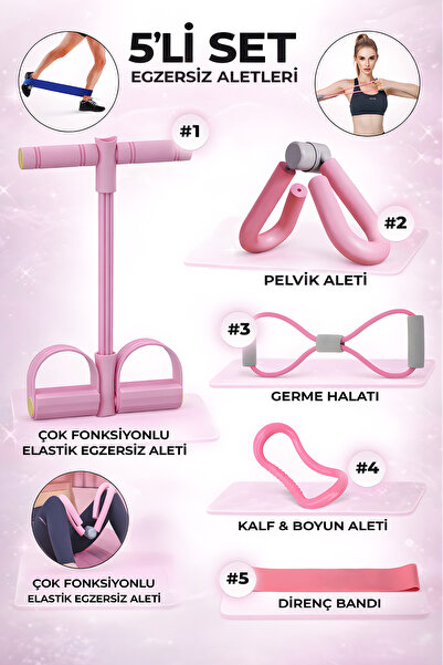 Arfseb Profesyonel Tüm Vücut Egzersiz Aletleri 5’li Yoga Pilates Seti
