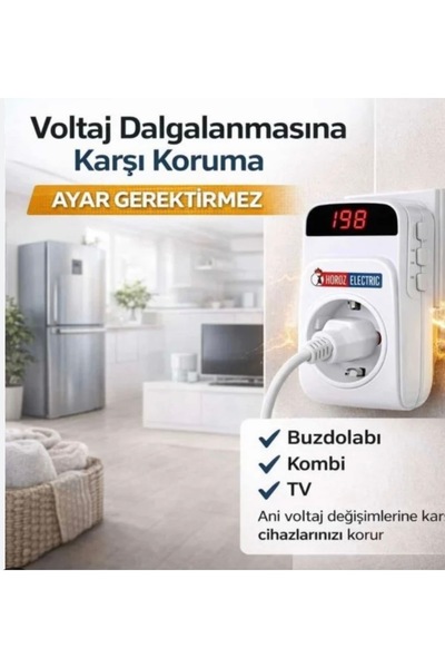 Cata HOROZ MARKA KALİTELİ Priz Regülatör Akım Koruma - 3’lü Paket