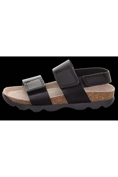 Superfit Crne kožne sandale za dečake