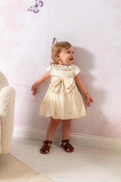 limebabies طقم NOYNOY للفتيات الصغيرات مكون من 3 قطع - تي شيرت بياقة دانتيل، ...