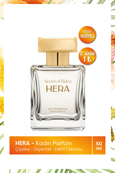 Secret of Helen Hera EDP Kadın Parfüm | Çiçeksi - Oryantal | Vanilya, Amber, ...