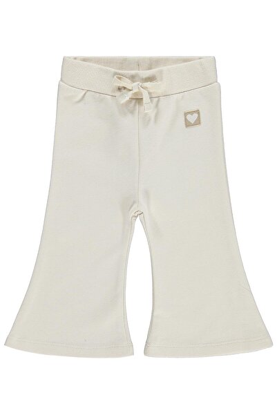 Civil Baby Civil Basic Heart Label Flared 6-18 Months Sweatpants - Beige