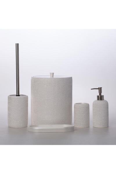 Selim Natural Bathroom Set İnci