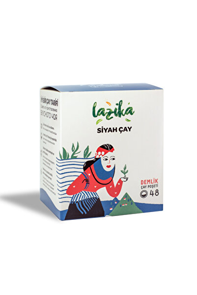 LAZİKA أكياس شاي أسود من إنتاج إيرل جراي، 48 كيس - في أكياس غير مبيضة، طبيعي ...