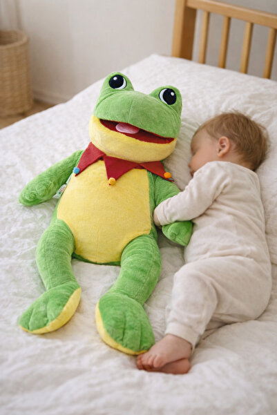 viyolmarketim 60 cm Plush Frog Toy – Soft and Large Size Sleeping and Playmate
