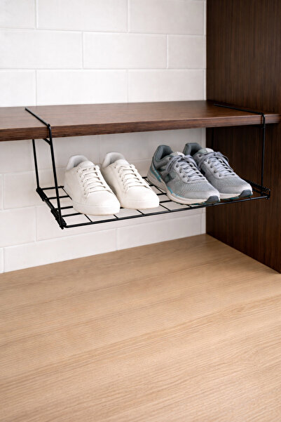 EVA METAL TASARIM 1 Adet Alan Tasarruflu Metal Ayakkabı Düzenleyici Dolap İçi...