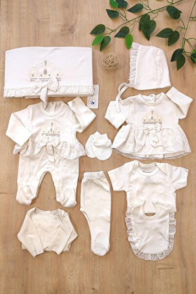 Sitilin مجموعة فاخرة مكونة من 10 قطع من قماش القطن الطبيعي للفتيات الصغيرات م...