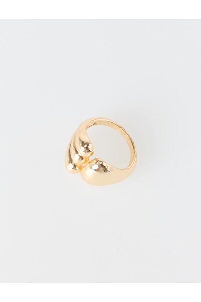 Jimmy Key Altın Rengi Parlak Zarif Yüzük