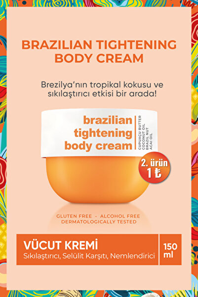 Secret of Helen Brazilian Tightening Vücut Kremi 150ml I Sıkılaştırıcı I Cupu...