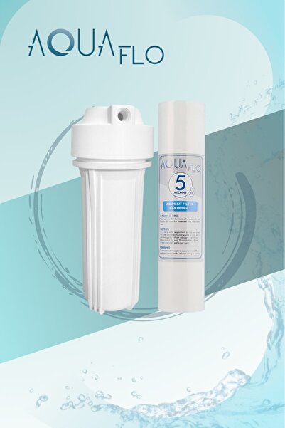 AQUAFLO Açık Kasa Su arıtma Cihazı Mat Housing ve 5 Mikron Filtre