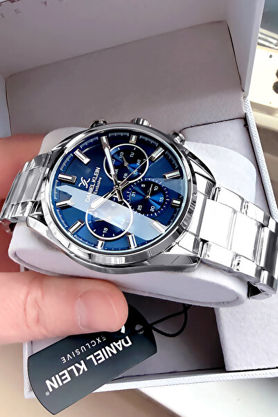 Daniel Klein Exclusive Orijinal Erkek Kol Saati Su Geçirmez Gümüş Renk Çelik ...