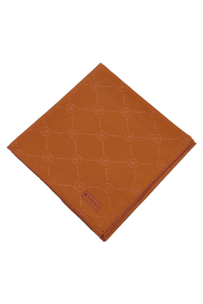 Vakko Cotton Silk Scarf - Hologram - Orange