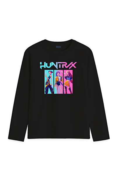 BLITZIST Kpop Demon Hunters Hunterix Zoey Rumi Mira Baskılı Uzun Kollu Kız Ço...