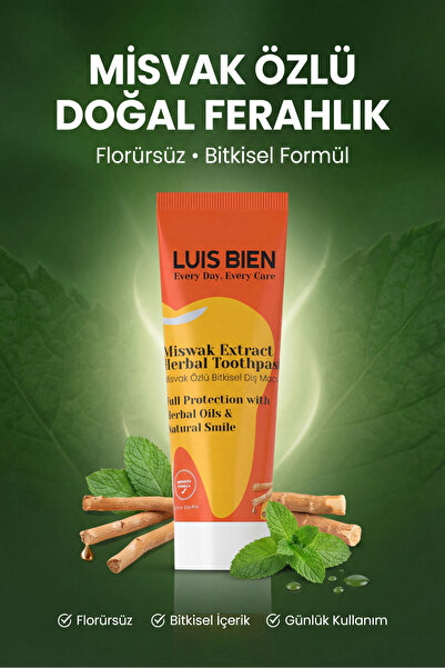 Luis Bien Misvak Özlü Beyazlatıcı Diş Macunu – Bitkisel Formül & Ferah Nefes ...