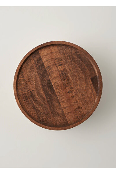 Bella Maison Wooden Ahşap Yuvarlak Sunum Standı Naturel (25 cm)