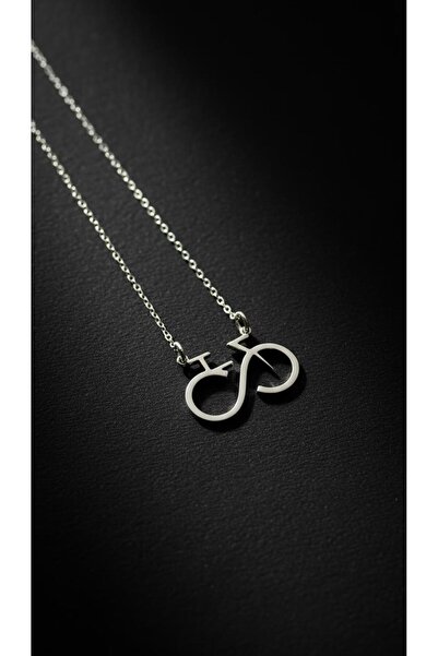 Nalia takı Sonsuz Bisiklet Gümüş Kolye