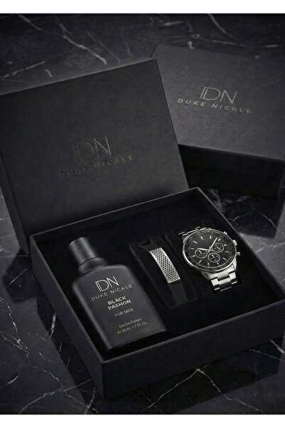 Duke Nickle Saat Takı Ve Parfüm Seti