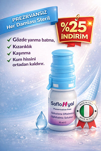 GenelTedarik SAFLOHYAL Nemlendirici Göz ,damlası 10ml Blefarit ,konjonltivit ...