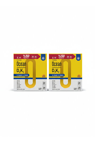 Ocean Orzax Vitamin D3K2 Drops 20 ml 2-Pack Advantage Package New Packaging 2...