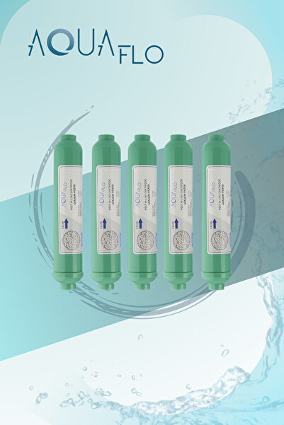 AQUAFLO Su Arıtma Cihazları İçin 5 Adet Alkalin Filtre