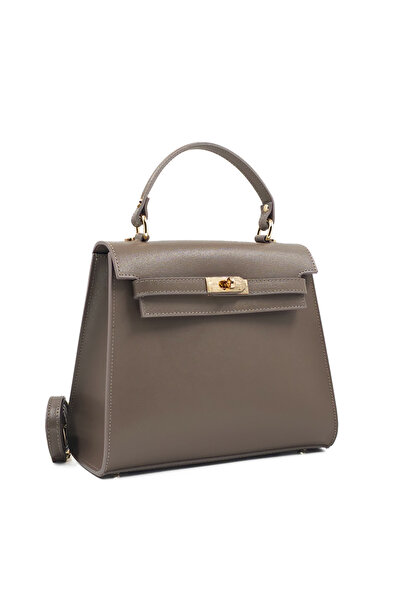 Posete Fagaras Poseta Piele Teresa - Taupe, Geanta Casual din Piele Naturala,...