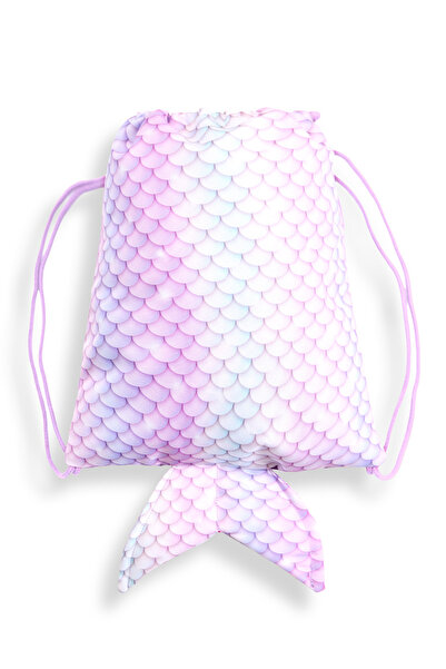 Denokids Τσάντα παραλίας για κορίτσια Αδιάβροχο σακίδιο πλάτης Γοργόνα