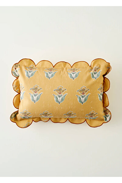 Bella Maison %100 Pamuk Indian Scallop Kırlent Kılıfı (35x50 cm)