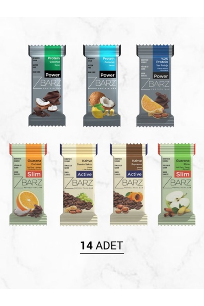 Zbarz Protein & Yulaflı Bar Karışık Kutu | Yüksek Lifli |14 Adet