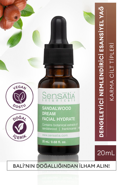Sensatia Botanicals Karma Ciltler için Cilt Tonu Eşitleyici Doğal Yüz Nemlend...